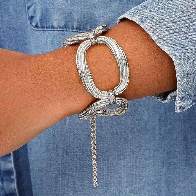 Геометрический Полый Круг Тяжелый Металл Набор Ожерелье и Браслет для Женщин