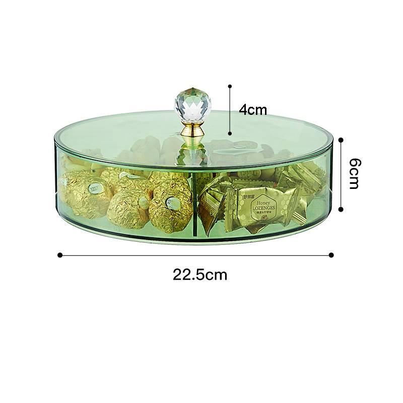 Plastic Fruit Trays Multi Grid Nuts Dried Fruit Storage Trays with Lids Sugar Boxes Household Snack Candy Containers Decoration