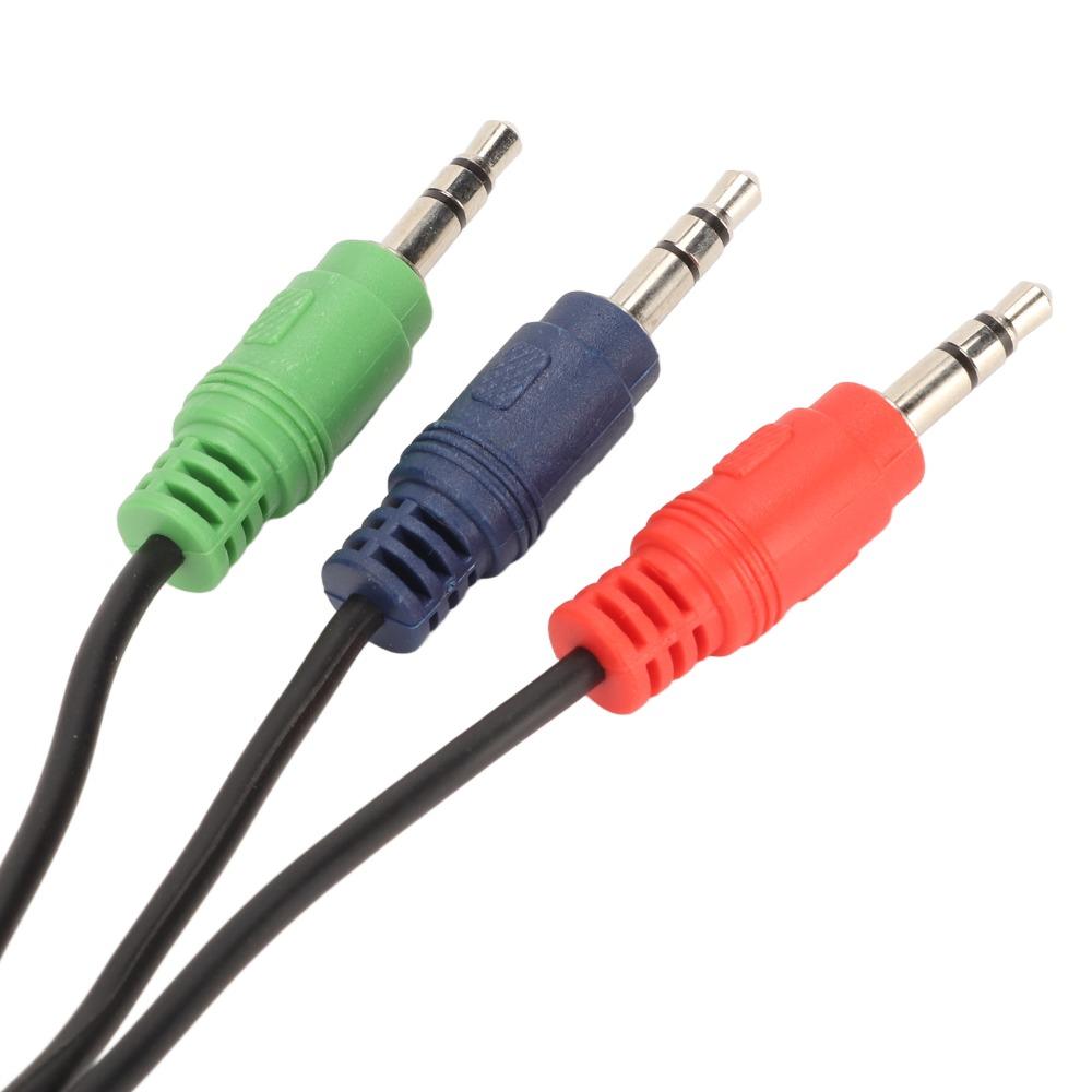 9 Pin Mini DIN 9 Pin to 3.5mm Cable Flexible DIN to 3 Cable Sound Adapter Cord Audio Equipment