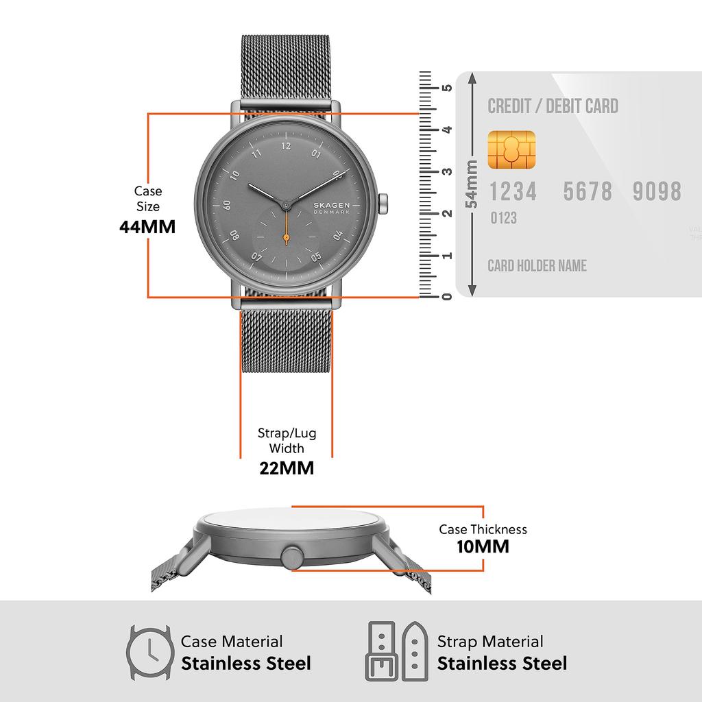 Часы KUPPEL SKW6891 Серые [Skagen] Мужские