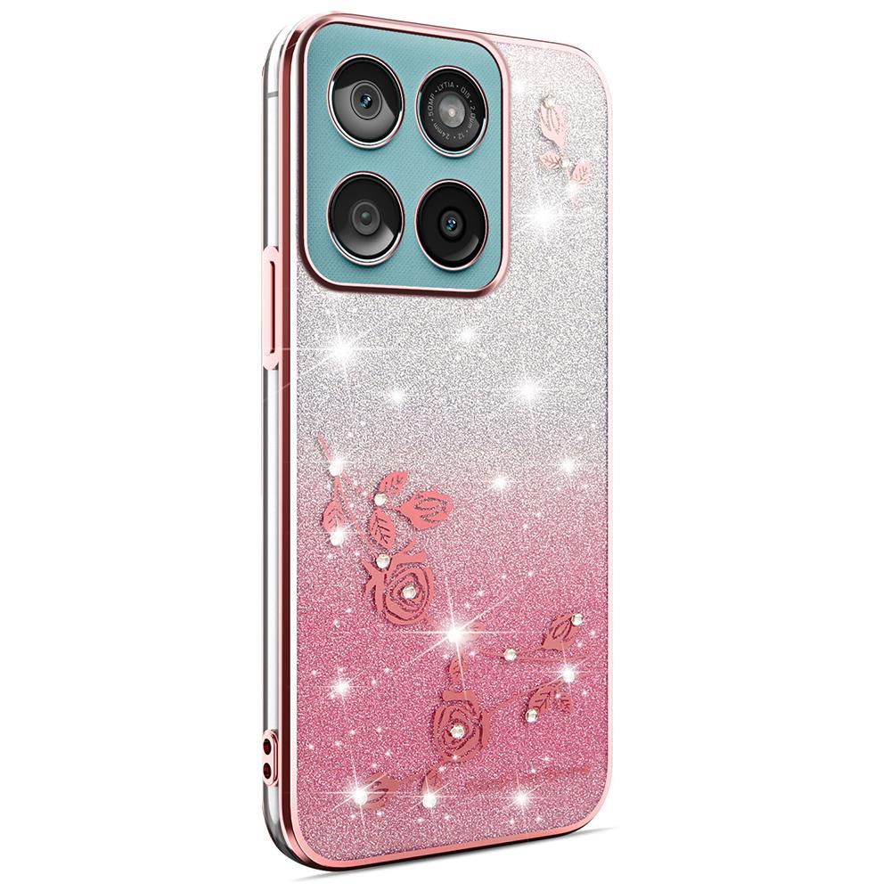 KADEM TPU Case for Motorola Edge 60 5G/60s 5G/60 Fusion 5G Flower Design Gradient Phone Cover
