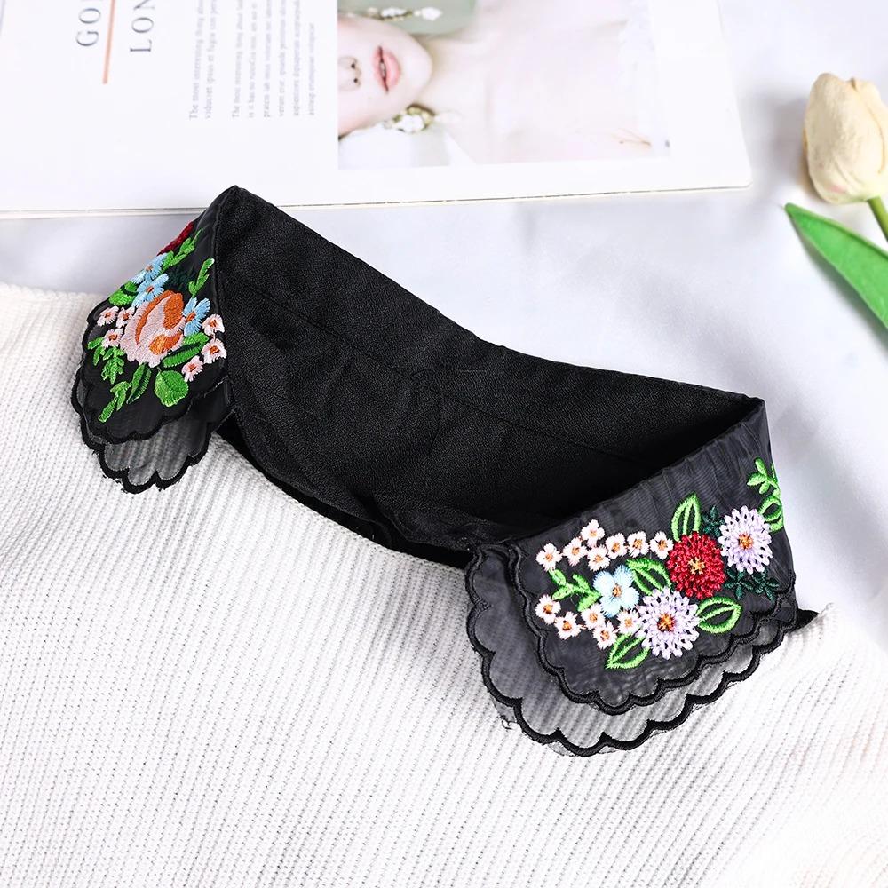 Cotton Fake Collar Decoration Blouse Detachable Shirt Collar Women Sweater False Collars Lapel Top Women Apparel Accessories