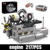 Mould King 10214 Технический Автомобильный Двигатель Игрушки Моторизованный Вращающийся Поршневой Двигатель Набор Строительных Блоков Кирпичей Детский Новогодний Подарок