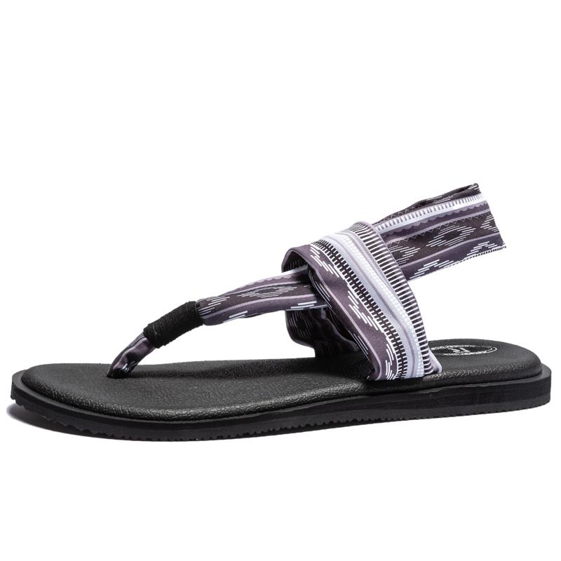 Женские сандалии для йоги Брендовые летние сандалии Ретро-обувь Женские эластичные ремешки Удобные балетки Пляжная обувь Женские шлепанцы Большой размер 40