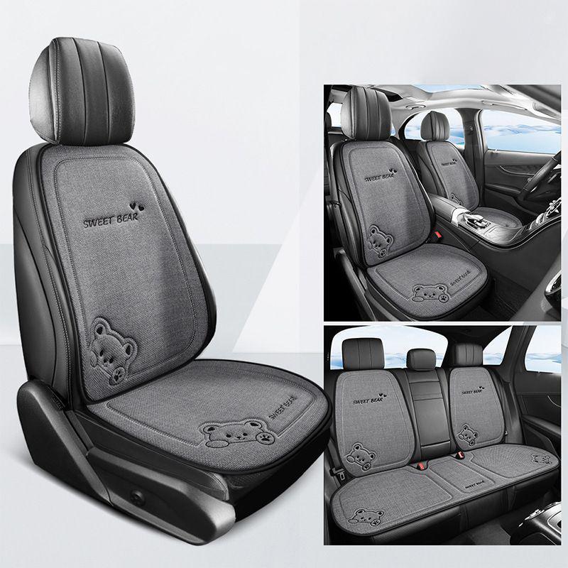 1Pcs Breathable Cartoon Bear Car Seat Cover Non-Slip Cushion for Women's Protection