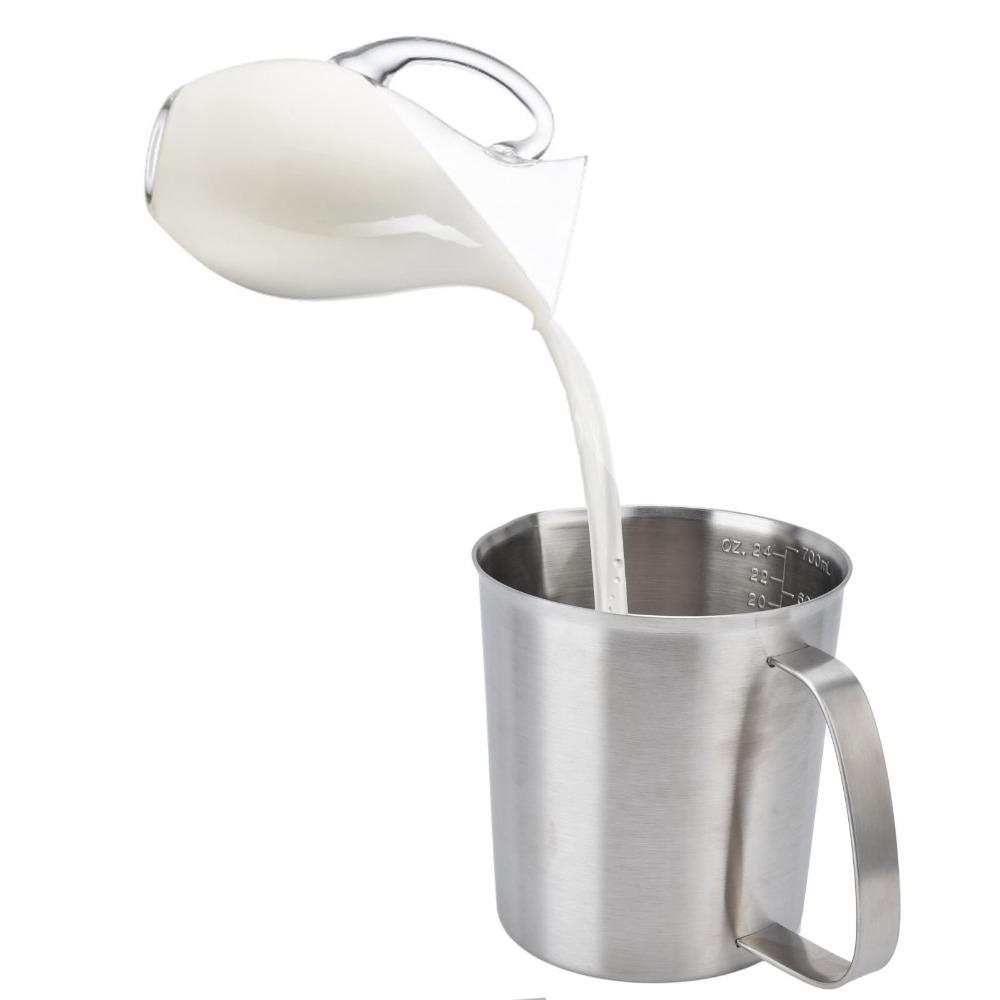700ML Capacity Measuring Cup Heavy-Duty Stainless Steel Cup Coffee Cup Baking And Cooking