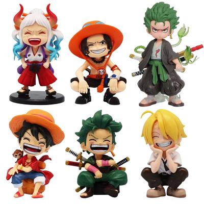 Новая Фигурка персонажа аниме One Piece Луффи Зоро Санджи Портгас Д. Эйс Ямато Q-версия мультяшная Коллекция Рождество День рождения Игрушки Горячая