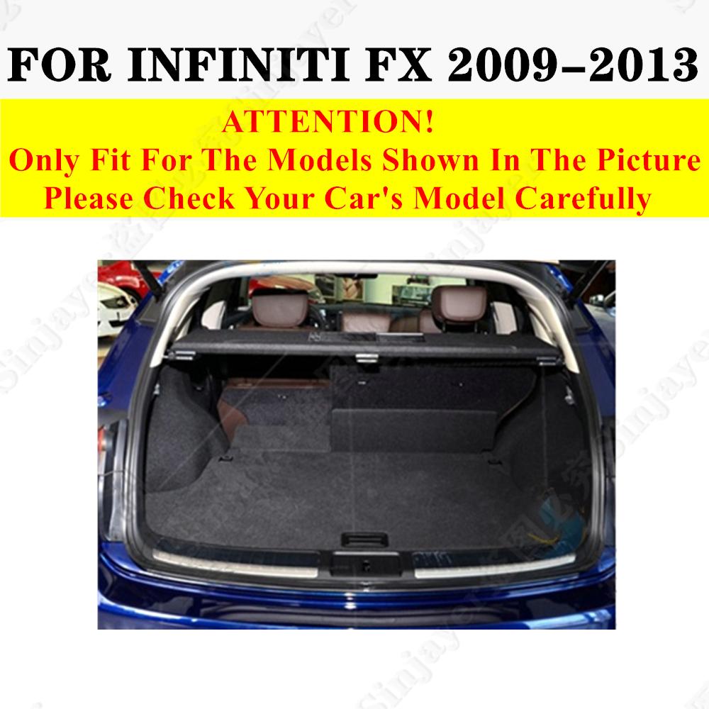 Sinjayer автомобильный коврик для багажника, всепогодный багажник, коврик для багажа, ковер с плоской боковой крышкой, подходит для Infiniti FX
