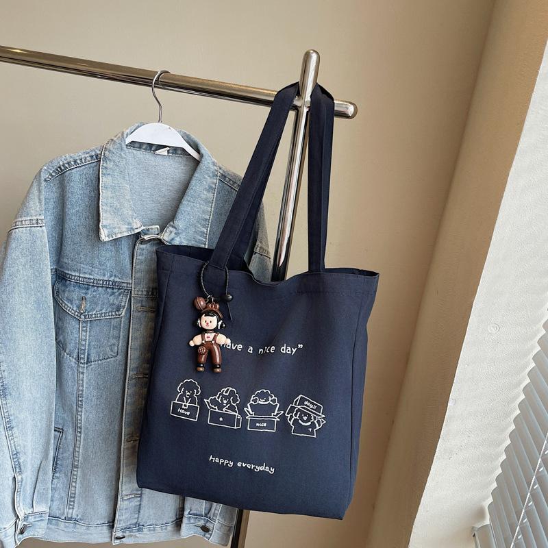 Новая холщовая сумка-тоут 2025 года большой вместимости, женская повседневная универсальная тканевая сумка, сумка для занятий