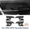 Реставрация кожаной дверной панели и подлокотника Hyundai Elantra 16-19.