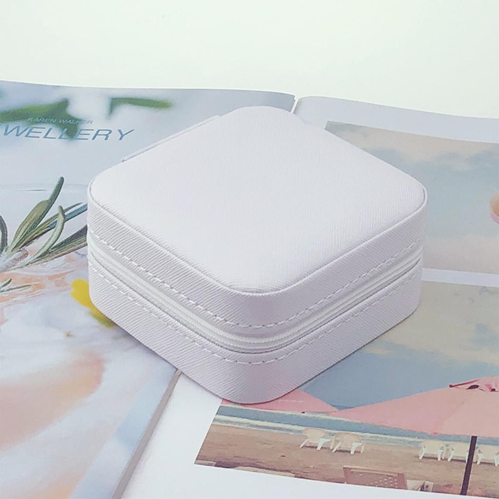 Мини-портативный ящик для хранения ювелирных изделий из искусственной кожи