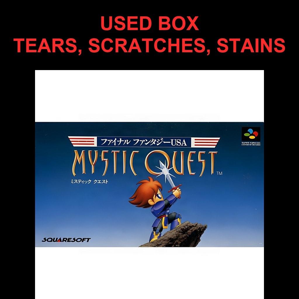 Used Final Fantasy Mystic Quest (Final Fantasy USA - Mystic Quest) SFC SNES Super Famicom SHVC-MQ tested working Nintendo RPG Square NTSC-J Cartridge
