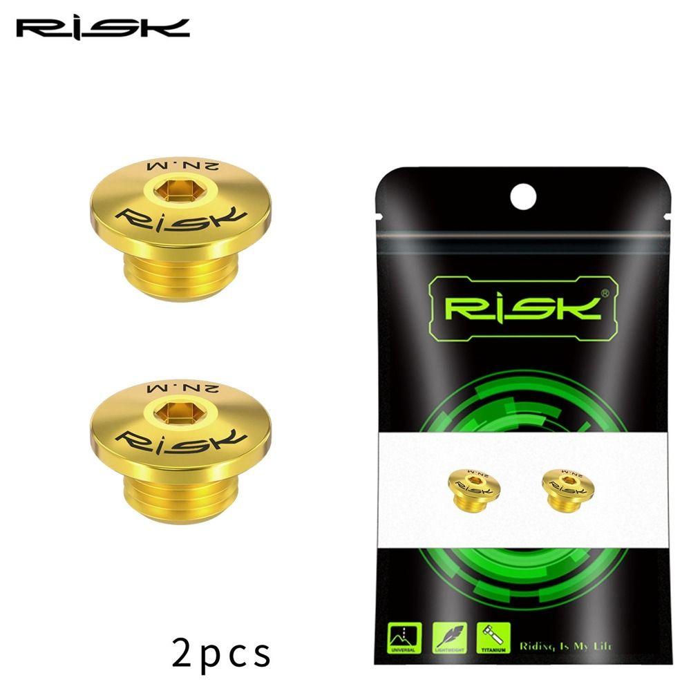 RISK 2шт Титановые Болты для прокачки тормозов/Запорный винт для гидролинии шоссейного велосипеда Для SHIMANO R7020 R8020 R8070 R8170 R9170 Велосипедные запчасти