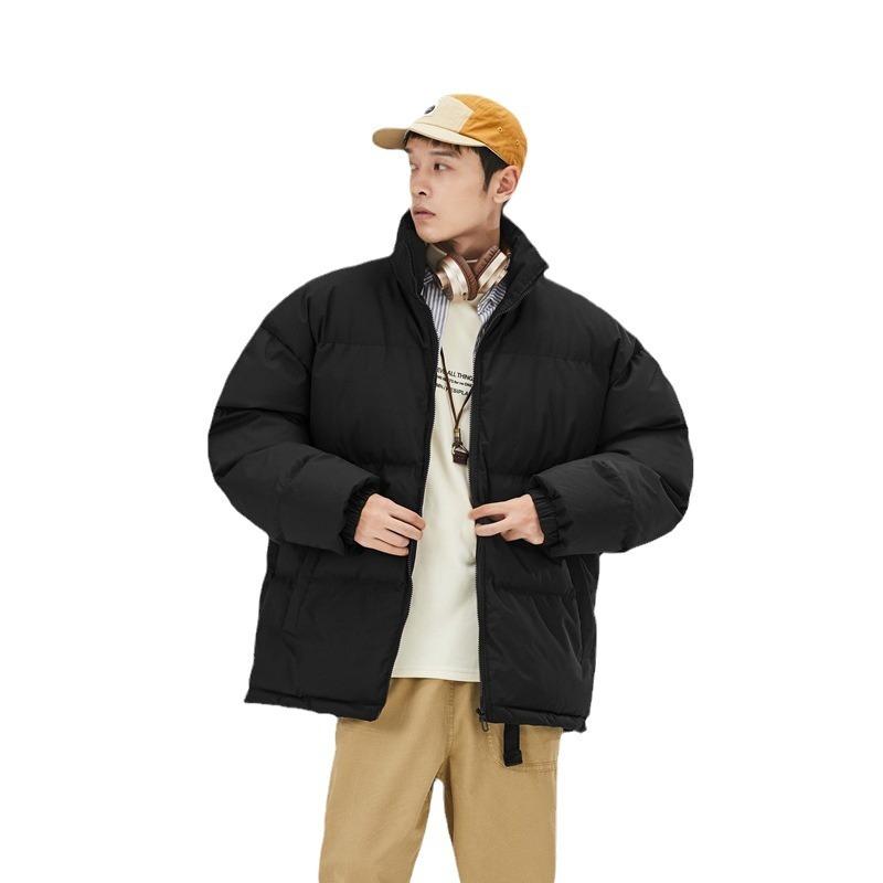 Толстые пары зимние новые жареные уличные хлопковые подбитые пальто с свободным повседневным толстым воротником-стойкой для мужчин и женщин хлебный костюм