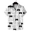 New Summer Shirt Men's Short Cat Pattern 3D Printed Design Casual Commuting Fashion All-Match Personality Breathable Daily