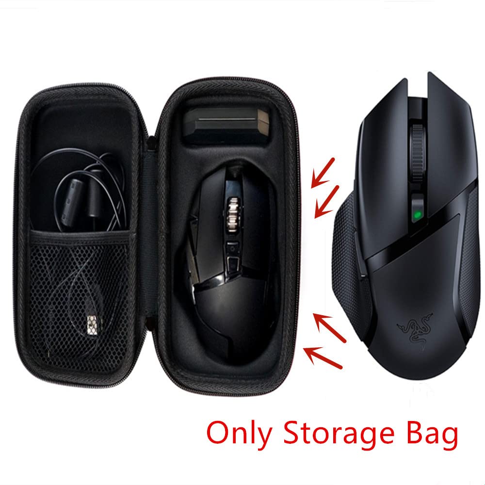 EVA Case for Razer Basilisk HyperSpeed Wireless Gaming Mouse Hard Travel Shockproof Storage Case for Gaming Mouse