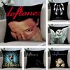 Подушка с принтом Deftones Мягкая плюшевая ткань Двусторонняя наволочка для диванной подушки Всесезонная Декор для дома Подарок