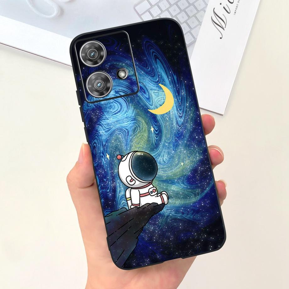 For Motorola Moto Edge 40 Neo 5G Case Cool Style Soft Silicone Rubber Anti-knock Phone Cover Cartoon Pattern Fundas Edge40 Neo