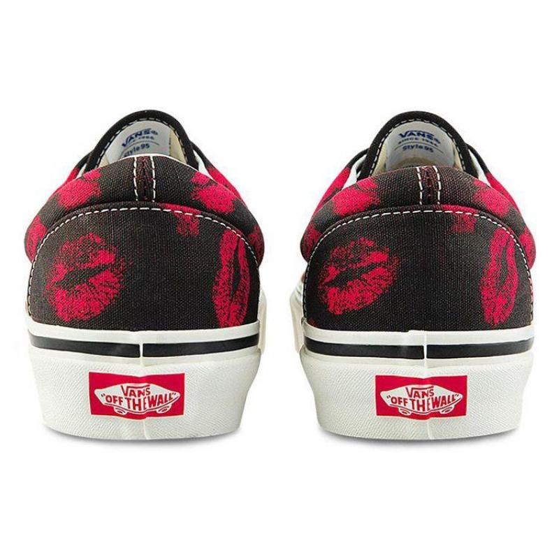 Vans Era 95 Dx День святого Валентина унисекс низкие кеды для скейтбординга черные красные VN0A2RR145T