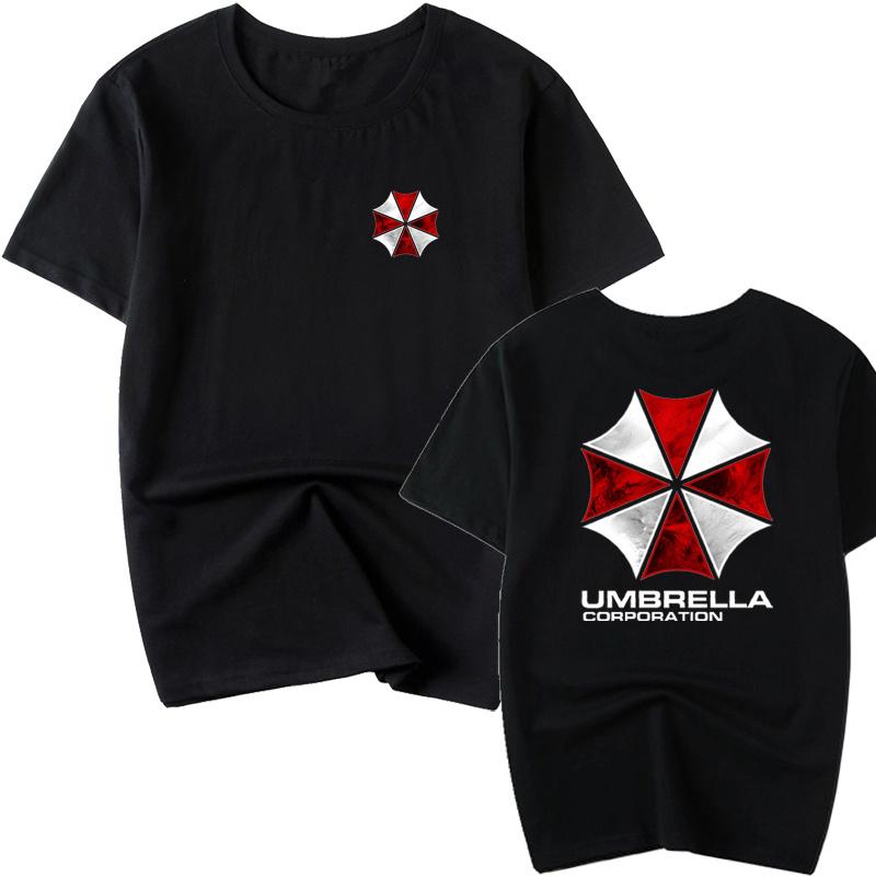 New Sale Ambrera Logo Roundneck Unisexs Resident Evil Halfsleeved Tshirt Umbrella Company Summer Shortsleeved Clothing