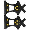 10 Studs AntiSkid Snow Ice Climbing Shoe Spikes Ice Grips Cleats Crampons Shoes Cover(Crampon Non