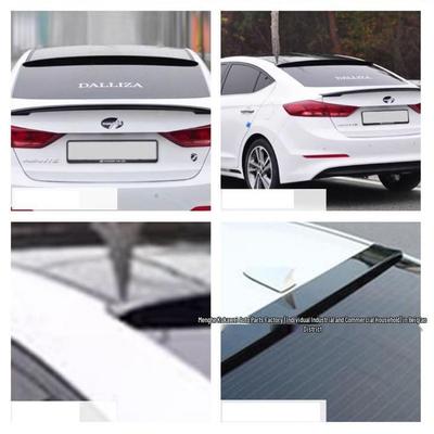 Задний спойлер-лезвие для Hyundai Elantra 2016-2020 - Спортивная версия Без сверления