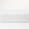 MUJI Контейнер для хранения мелких вещей из переработанного полипропилена, 2 шт., белый, 26 см Ш x 37 см Г x 12 см, 84799624, Ящик, средний, с ящиками, серый, прибл.. Ч,