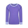 Childrens/Kids Merino II Contrast Round Neck Base Layer Top