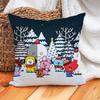 Cartoon B-BT-T-21 Christmas Pillow Case Home Cushion Cover Suitable For Office Sofa Car Suitable For All Seasons