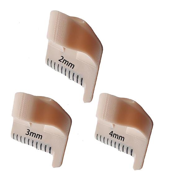 2/3/4MM Sewing Template Finger Ruler DIY Sewing Craft Projects Patchwork 3D Printed Sewing Stencil Tools with Precise Scale Sewing Enthusiasts Gift