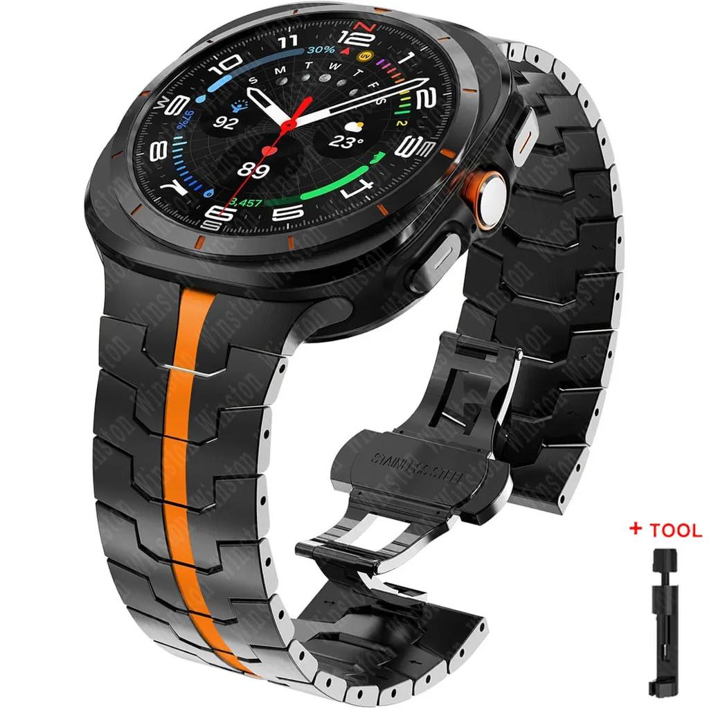 Stainless Steel Metal Bracelet for Samsung Galaxy Watch Ultra 47mm Band for samsung ultra 7 Galaxy Ultra 47MM Wrist Strap Correa