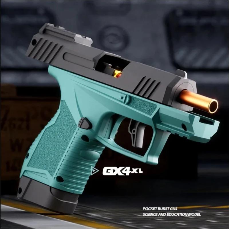 Мини-игрушечный пистолет Desert Eagle GX4 Pocket Toy Gun, учебный пистолет для метания пуль с непрерывной стрельбой, гранатомет с мягкими пулями, пистолет BlowBack Airsoft Small Pistol
