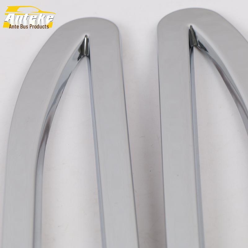 Lingzhi V5 Rear Fog Light Cover for Southeast 12 Models - Chrome Ring & Tailgate Sticker