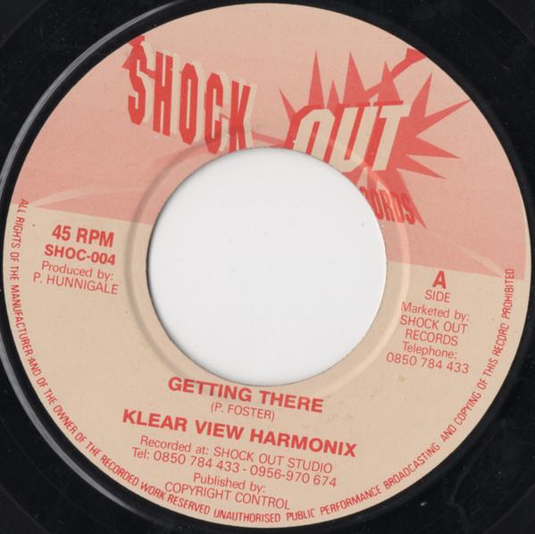 7-дюймовая пластинка KLEARVIEW HARMONIX Getting There SHOC004 Shock Out Recor UK Reggae Ska Dub Б/у