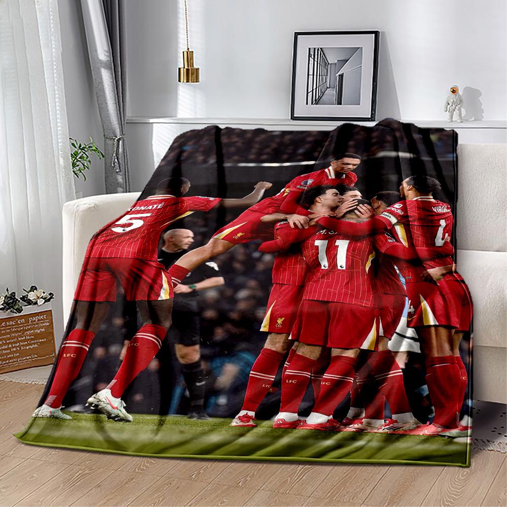Liverpool Football Club Blanket Warmthful Decor Great For Seaside Office Chair Bedding Four Seasons Multipurpose Stylish Decor