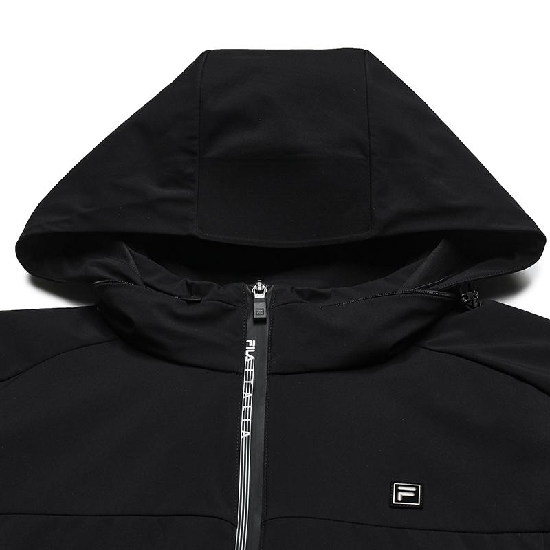 Fila Белая Повседневная Классическая Универсальная Уличная Ветрозащитная Теплая Свободная Толстовка с Длинным Рукавом Тканая Куртка Мужские куртки F11M533705FBK