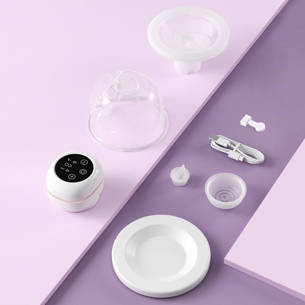 Переносной молокоотсос, 2 шт., портативный электрический молокоотсос, свободные руки, 3 режима, 9 уровней всасывания, низкий уровень