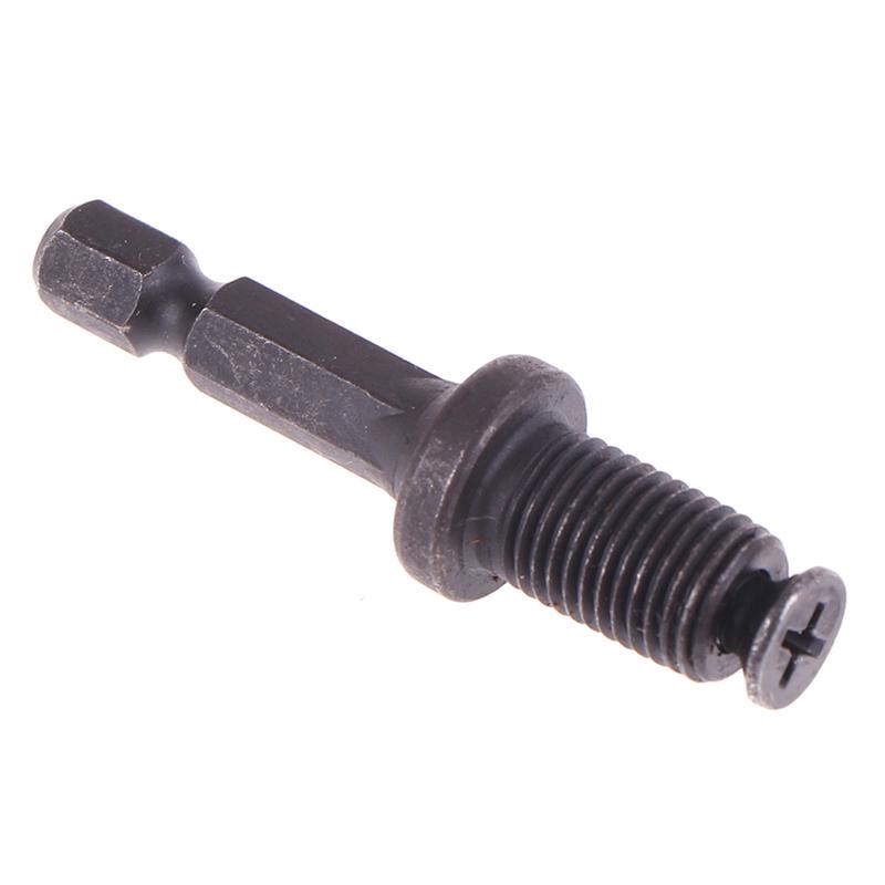 3/8"-24Unf Male Thread Screw Chuck Adapter Connector For Hex Shank Drill Bit
