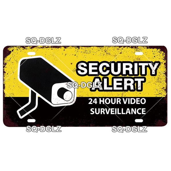 [SQ-DGLZ] Предупреждение WiFi камера номерной знак жестяная вывеска магазин бар украшения стены металлический знак домашний декор живопись таблички художественный постер