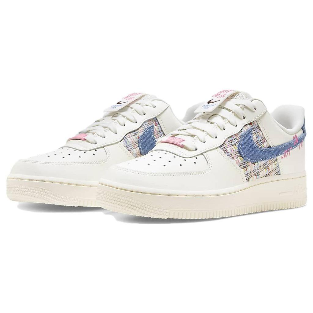 Nike Air Force 1 Low 07 LX Denim Bouclé Женские кроссовки White Sail Blue-Whisper FJ7740-141
