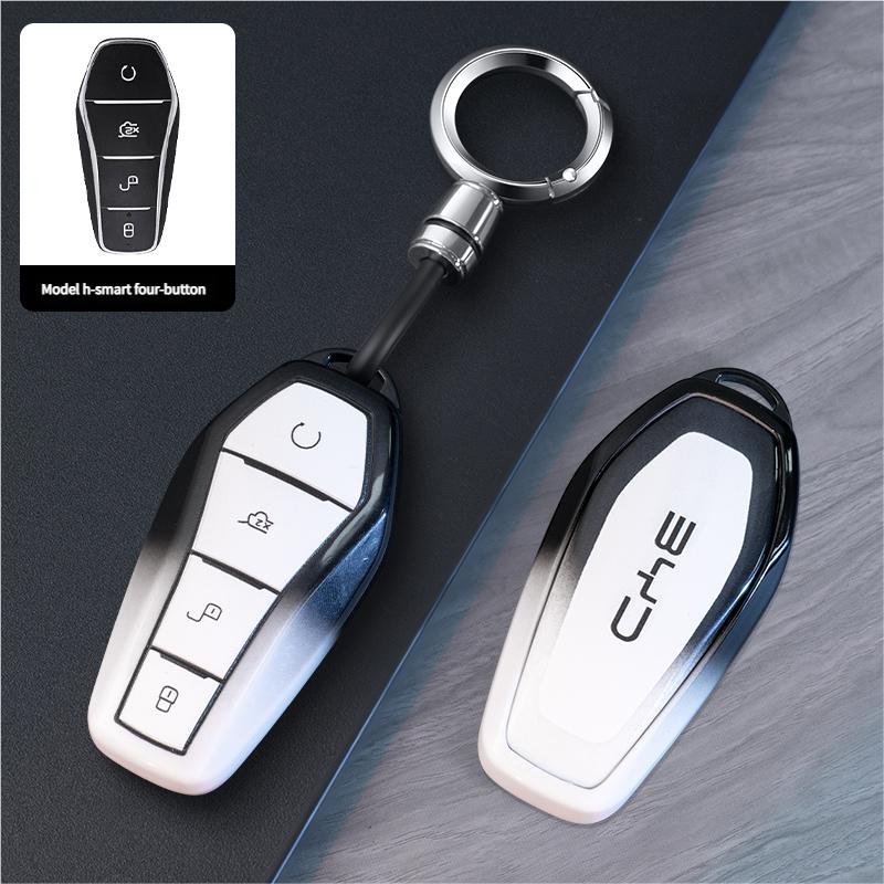 Подходит для Byd Song Pro New Energy Dmi Yuan Plus Dolphin Destroyer 05Dm-I Han Ev Сумка-органайзер для брелока Мягкий резиновый полный чехол