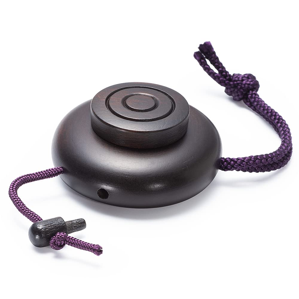 Buddhist altar shop Takita Shoten Диаметр благовоний и удобный держатель для благовоний, сертификат буддийского храма в комплекте, эбеновое дерево, маленький, 4,4 см, портативный