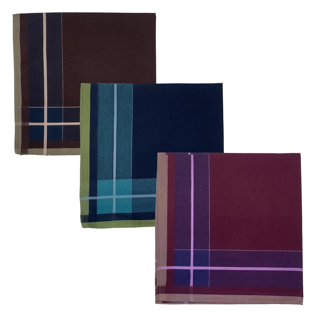 3-piece set handkerchief men cotton 4242cm 100 business commuting gentleman quick-drying thin.