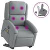 VidaXL Fauteuil de Massage Inclinable, Chaise de Relaxation avec Dossier et Repose-pied Réglables, Siège de Salon Salle de 3204176
