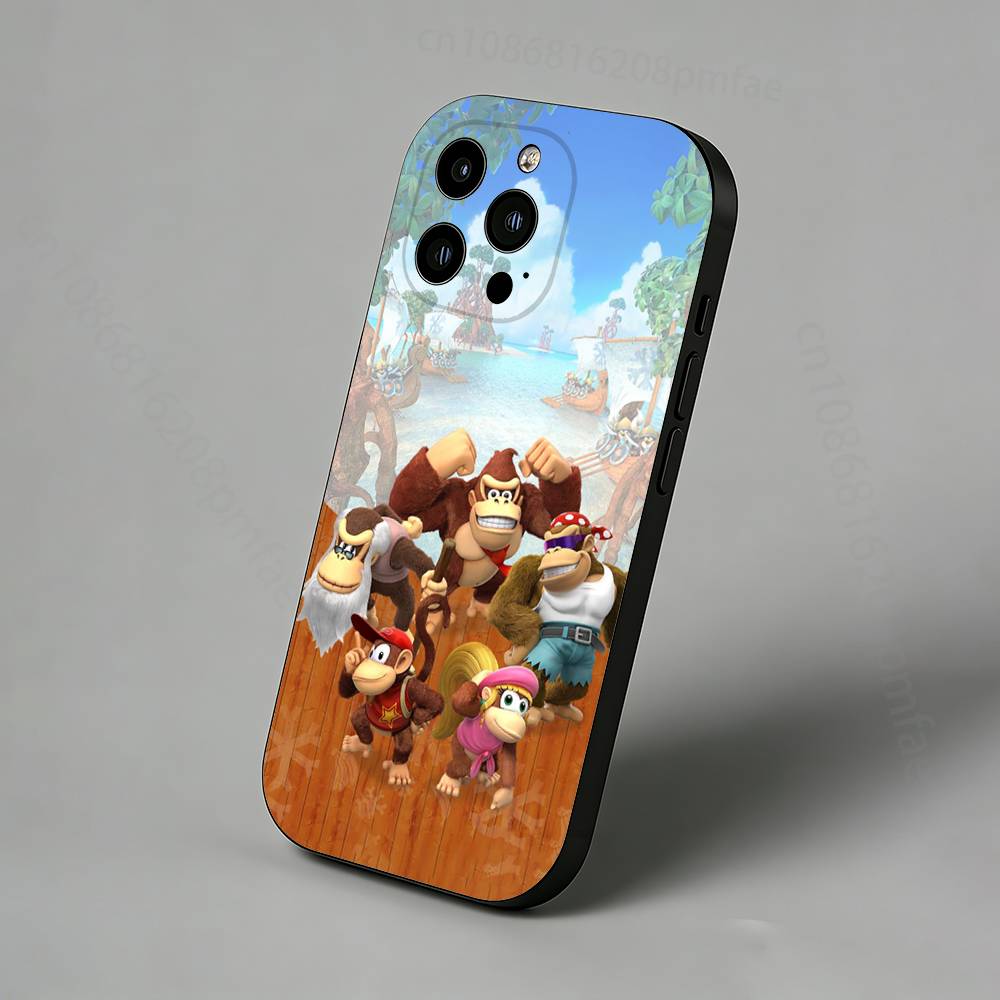 Игровой чехол для телефона D-Donkey Kong Monkey Slim Back для iPhone 17,16,15,14,13,12,11 Pro,Max,Plus,X,XS,XR,SE,Mini Защитная крышка