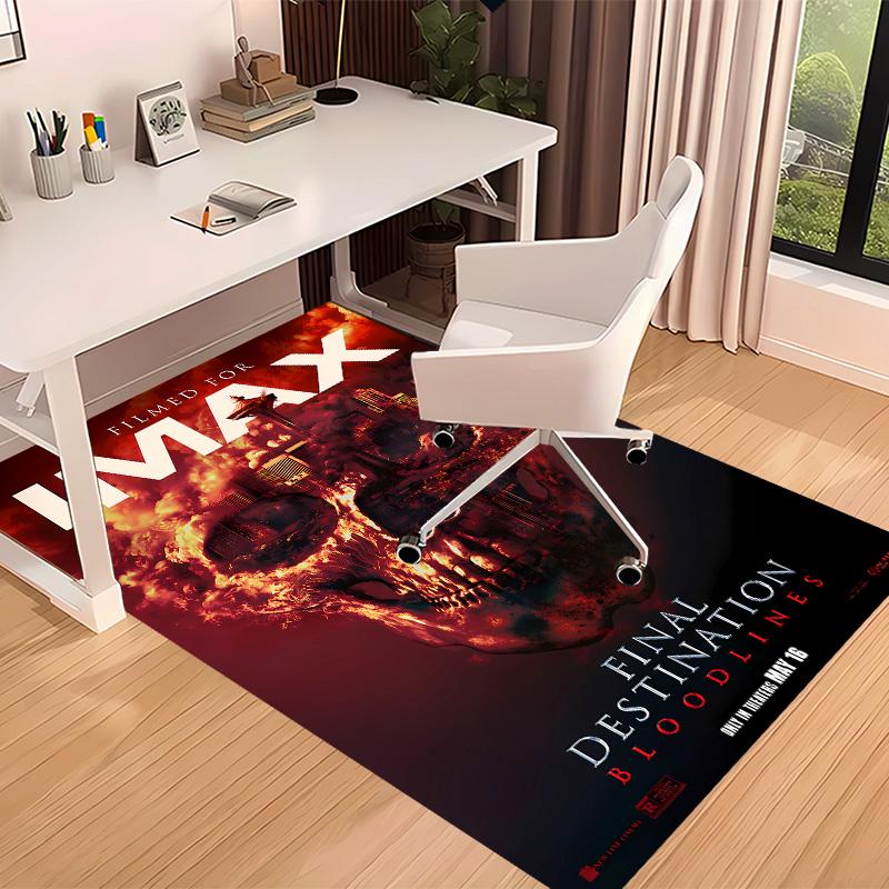 Final Destination Bloodlines Printed Absorbent Washable Carpet, Non-Slip Bathroom Mats, Kitchen Rugs, Yoga Mat,Living Room Entrance, Camping Picnic Ru