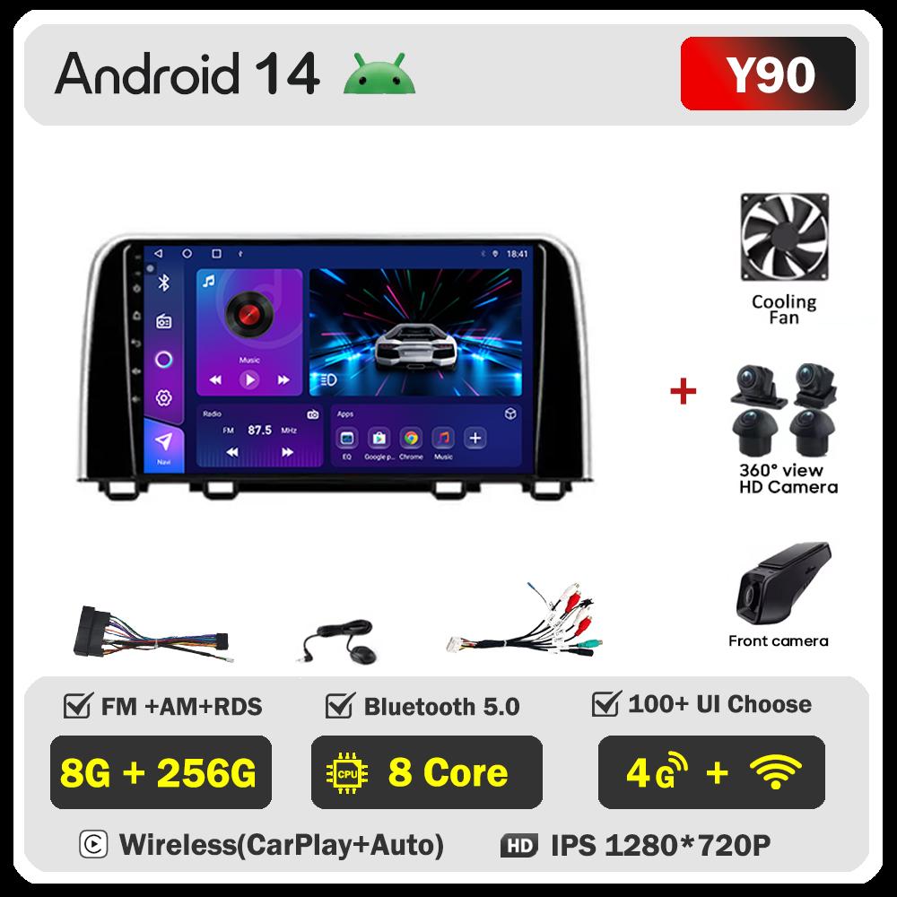 Автомобильный мультимедийный плеер для Honda CRV CR-V 5 RT RW 2016-2018 Автомобильный радио-плеер Стерео Головное устройство Беспроводной Android Auto GPS 5G Wi-Fi