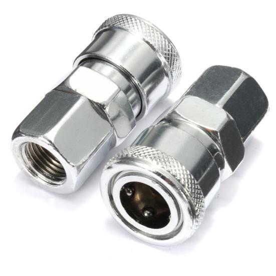 10Pcs 1/4inch Hose Quick Release Air Compressor Connector Coupler Fittings Set