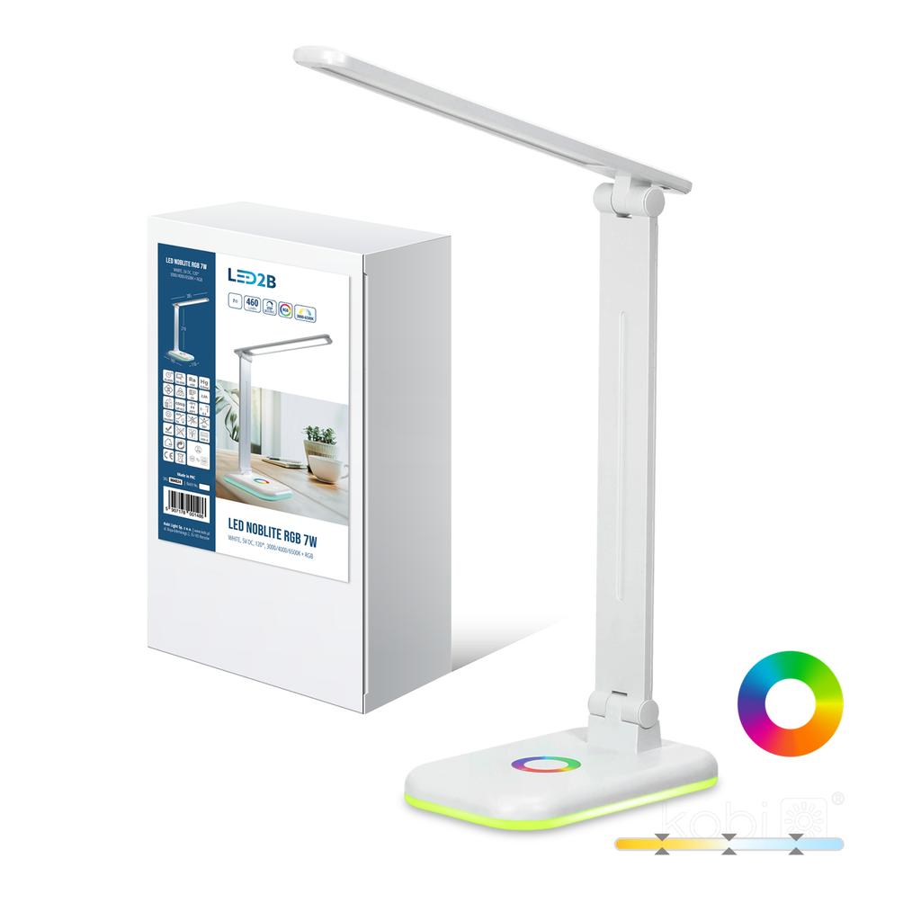 RGB LED desk lamp 7W 3CCT white