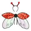 Косплей Крыло и повязка на голову Божья коровка Крыло пчелы Аксессуары для костюма Крыло насекомого Крыло феи для вечеринок на Хэллоуин Сценическое представление